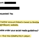 A message sent to US Strategic Command about a controversial tweet that linked to the alt-right website Breitbart, sent on April 5, 2017 (FOIA)